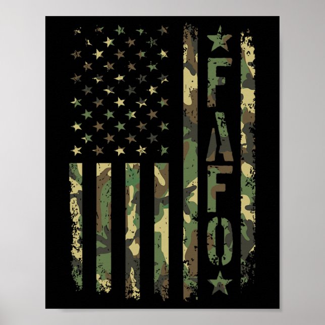 Fafo Kamouflageflagga  Poster (Framsidan)