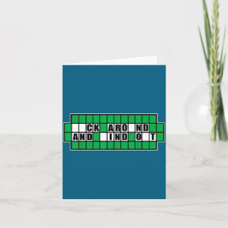 Fafo Lös Pussel Runt Fynd Illustration Kort