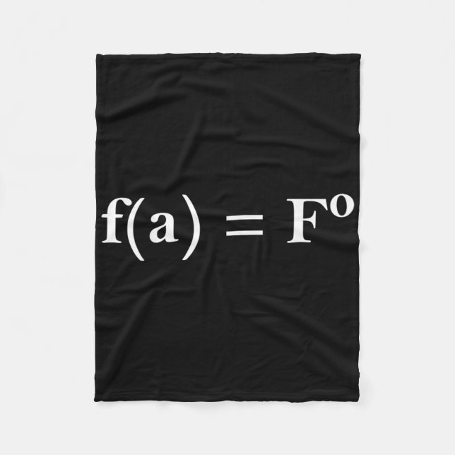 Fafo Math Equation Funny Novelty Math Teacher Nerd Fleecefilt (Framsidan)