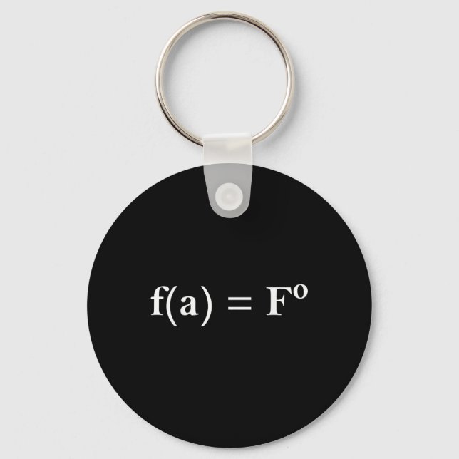 Fafo Math Equation Funny Novelty Math Teacher Nerd Nyckelring (Framsida)