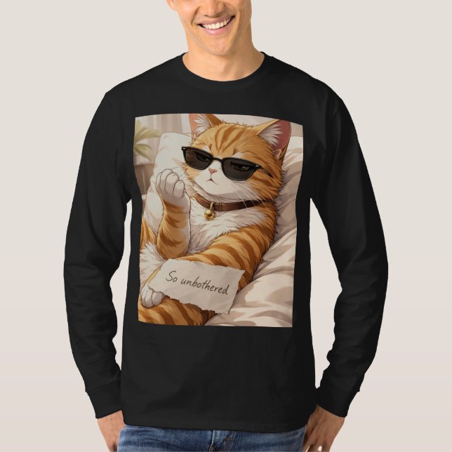 FAFO – So Unbothered Cat T-Shirt (Framsida)