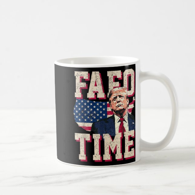 Fafo Trump Flagga Funny Kaffemugg (Höger)