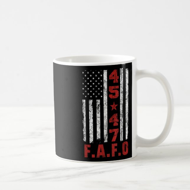 Fafo Trump Shirt President 47 Trump Fafo Kaffemugg (Höger)