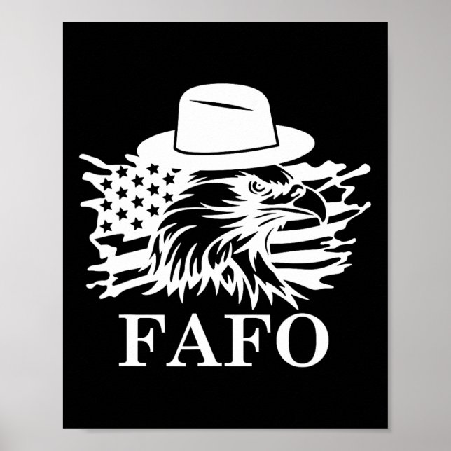 Fafo Trump USA-flagga  Poster (Framsidan)