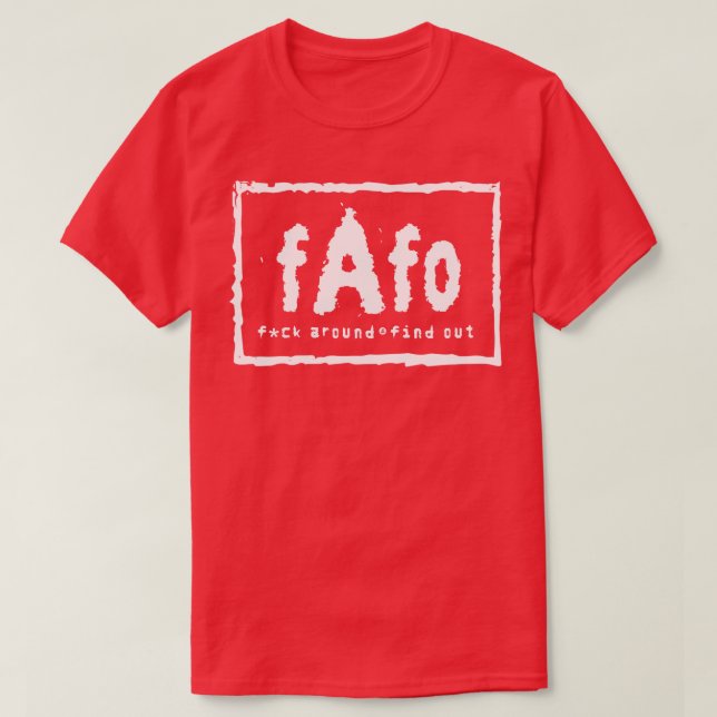 FAFO VÄRLDSORDER T SHIRT (Design framsida)