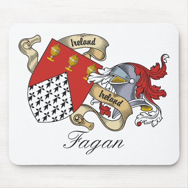 Fagan familjvapensköld musmatta (Framsidan)