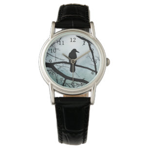 Fågel 77 Kråka Raven Armbandsur