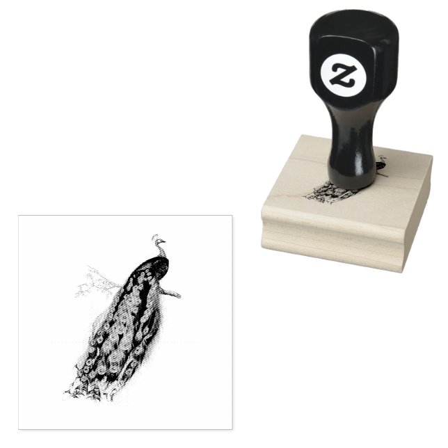 Fågel asiatisk indisk vintage vilda djur stämpel (Stämplad)