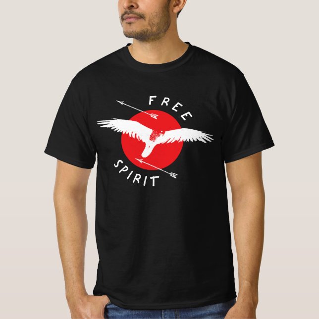 Fågel av Bett fri sprit T Shirt (Framsida)