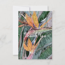 Fågel av paradis tack kort