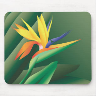 Fågel av paradisblomman Mousepad Musmatta