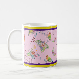 Fågel Botanisk Kaffemugg