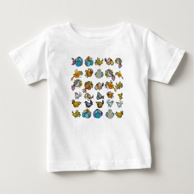 Fågel & Fåglar T Shirt (Framsida)