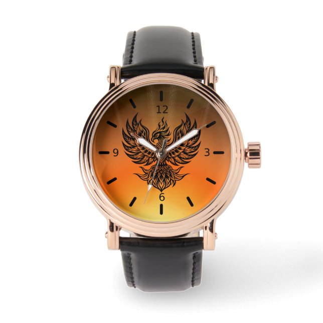 Fågel Fenix Armbandsur (Framsida)