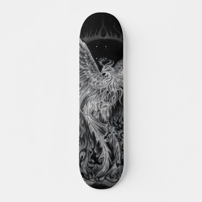 fågel fenix old school skateboard bräda 18 cm (Framsida)