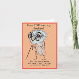 fågel Grattis på födelsedagen Kort