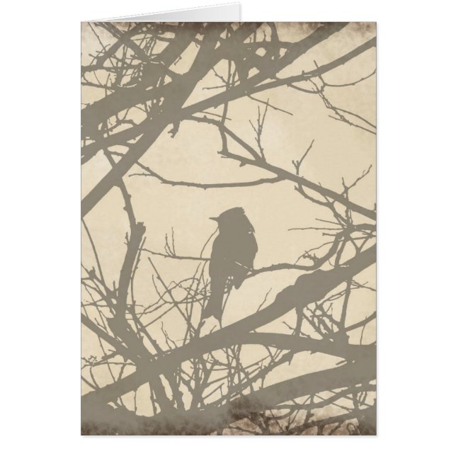 Fågel Hälsningskort (Framsidan)