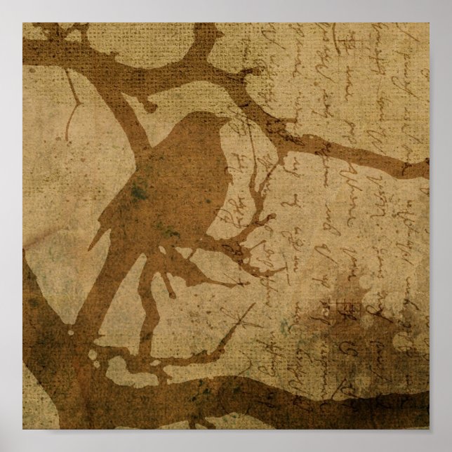 Fågel i A Gren Poster (Framsidan)