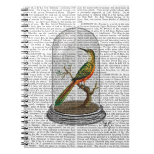 Fågel i Bell Burk Anteckningsbok