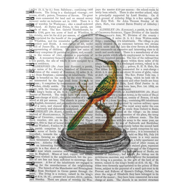 Fågel i Bell Burk Anteckningsbok (Framsidan)