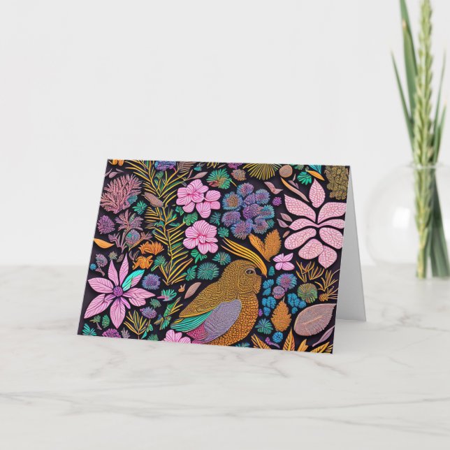 FÅGEL I BRIGHTS ALL-TILLFÄLLE/BLANK-KORT TACK KORT (Framsida)