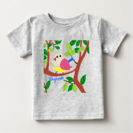 Fågel i träd t shirt