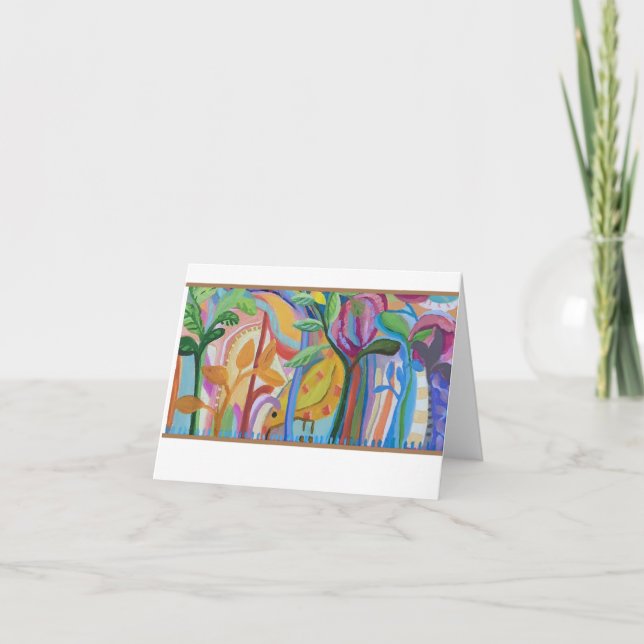 Fågel i trädgård meddelande (Framsida)