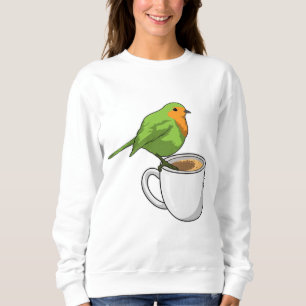 Fågel Kaffe Kopp T Shirt