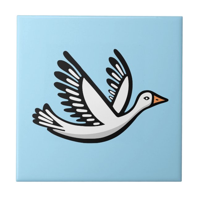 Fågel Kakelplatta (Framsidan)