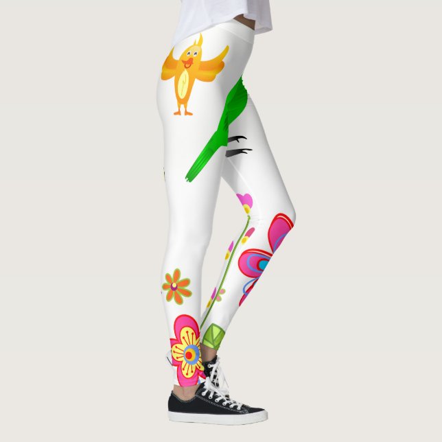 Fågel Leggings (Höger)