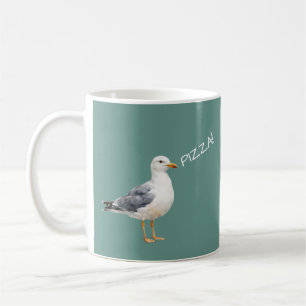 Fågel Måve Strand Hav Kust Vit Akvarell Kaffemugg
