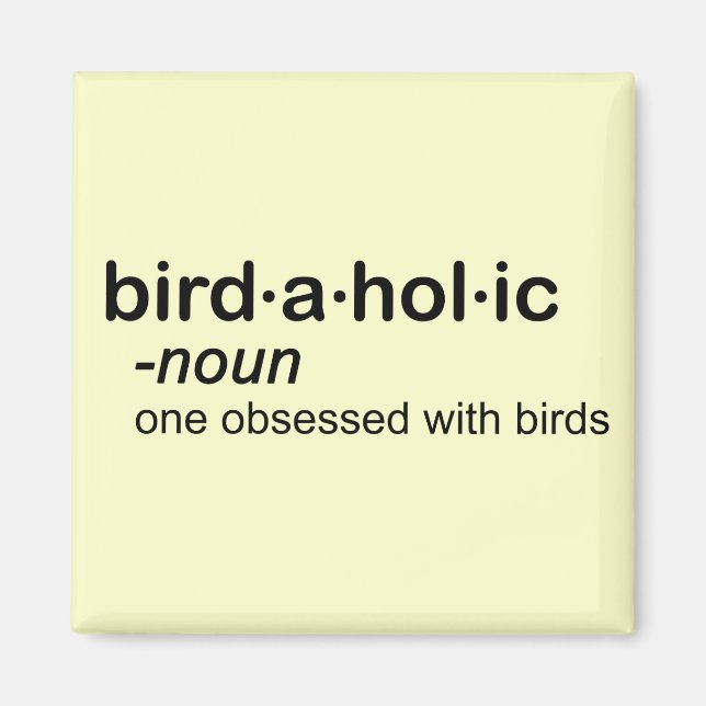 fågel med alkohol magnet (Framsidan)