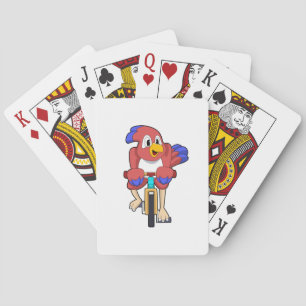 Fågel med casinokort