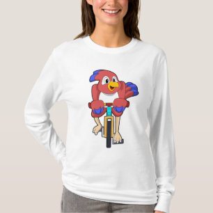 Fågel med cykel t shirt