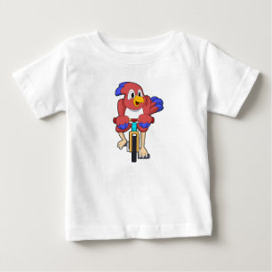 Fågel med cykel t shirt