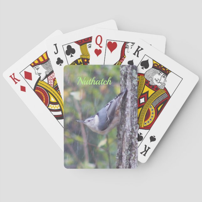 Fågel med natur casinokort (Baksidan)