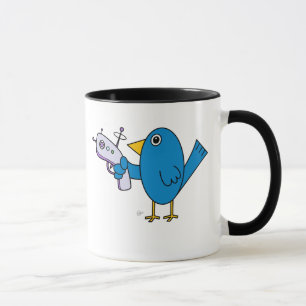 Fågel med Raygun - mugg