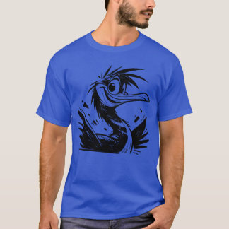Fågel med stor Ögon-pennskaft fri T Shirt