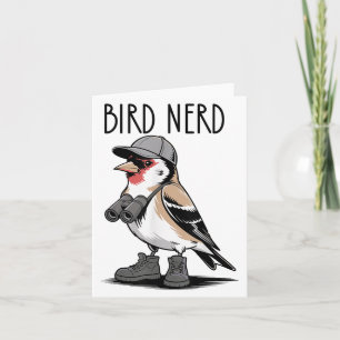 Fågel Nerd Lung Bird Watchers _1 Kort