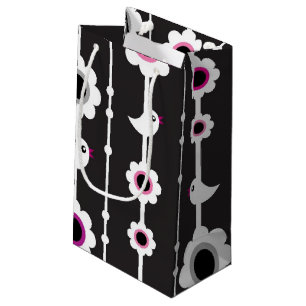 fågel- och blommamönster