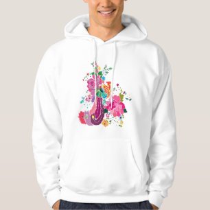 Fågel och blommor munkjacka