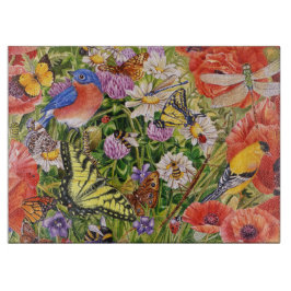 Fågel- och fjärilsexponeringsglasskärbräda