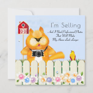 Fågel- och kattfotograf Real Gods New Home Kort