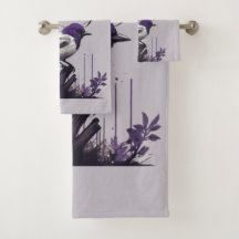 Fågel och Lila Löv | Naturpalett