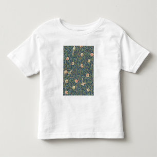 "Fågel- och Pomegranate" tapetdesign, utskrivavet T-shirt