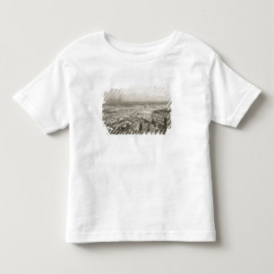 Fågel öga beskådar av London från den Westmins Tee Shirt