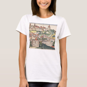 Fågel öga beskådar av Prague från Nuremberg Ch T Shirt