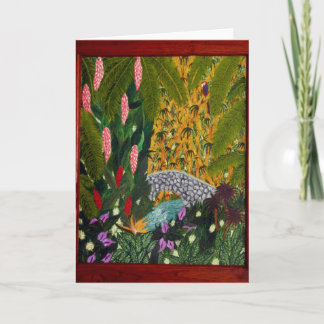 Fågel öga beskådar kort