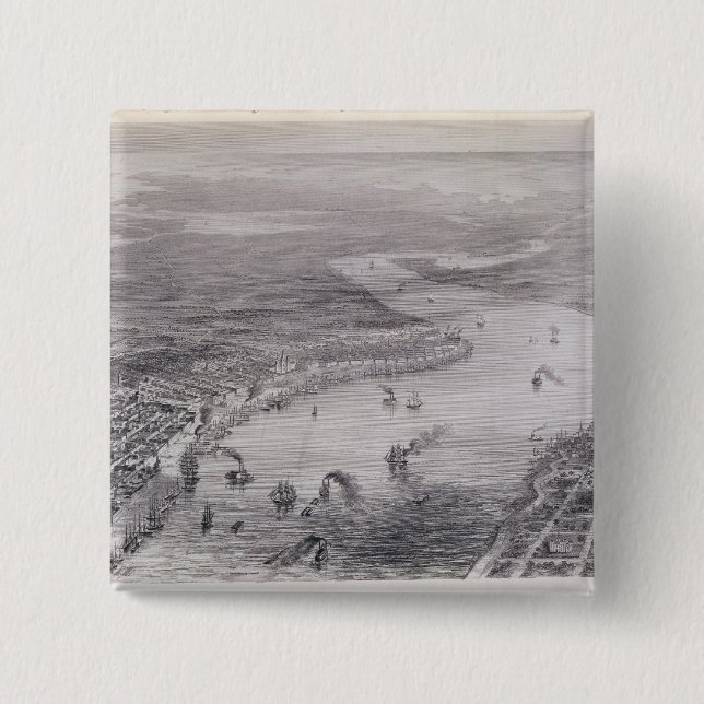 Fågel-Ögat beskådar av New Orleans Knapp (Framsida)