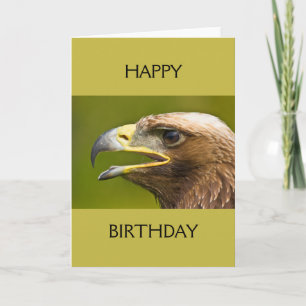Fågel på Be Grattis på födelsedagen-kort Kort